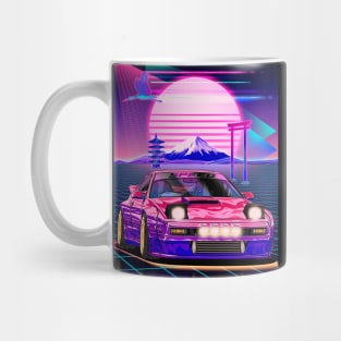 Vaporwave Mazda RX-7 Turbo II (FC3S) Mug